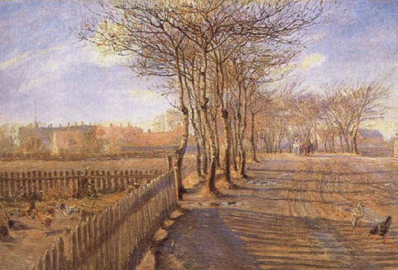 Theodor Esbern Philipsen A Lane at Kastrup oil painting picture